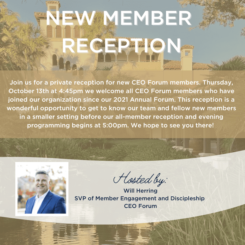 New Member Reception