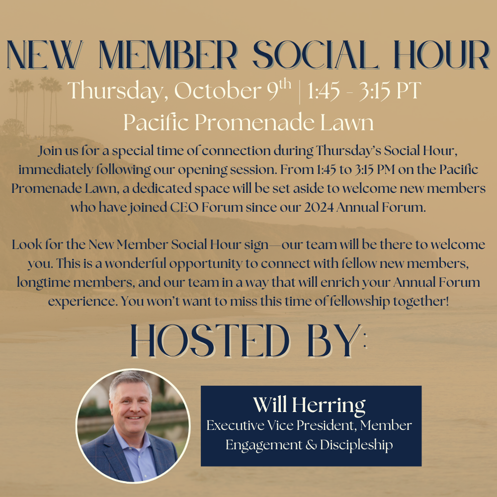 Annual Forum 2025 New Member Social Hour